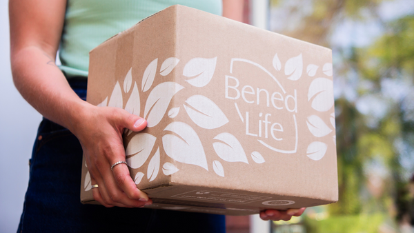 Bened Life's new packaging for shipping is easier on you and the planet