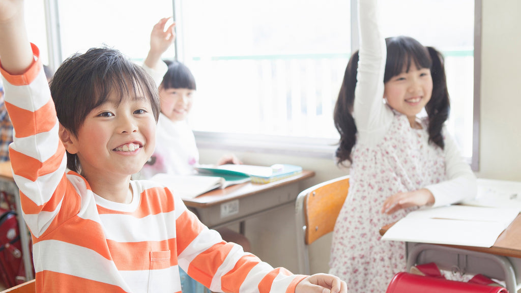 Children being active in the class